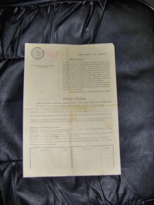 Sběrací listina Okr. národní výbor Náchod 1946 (265513)